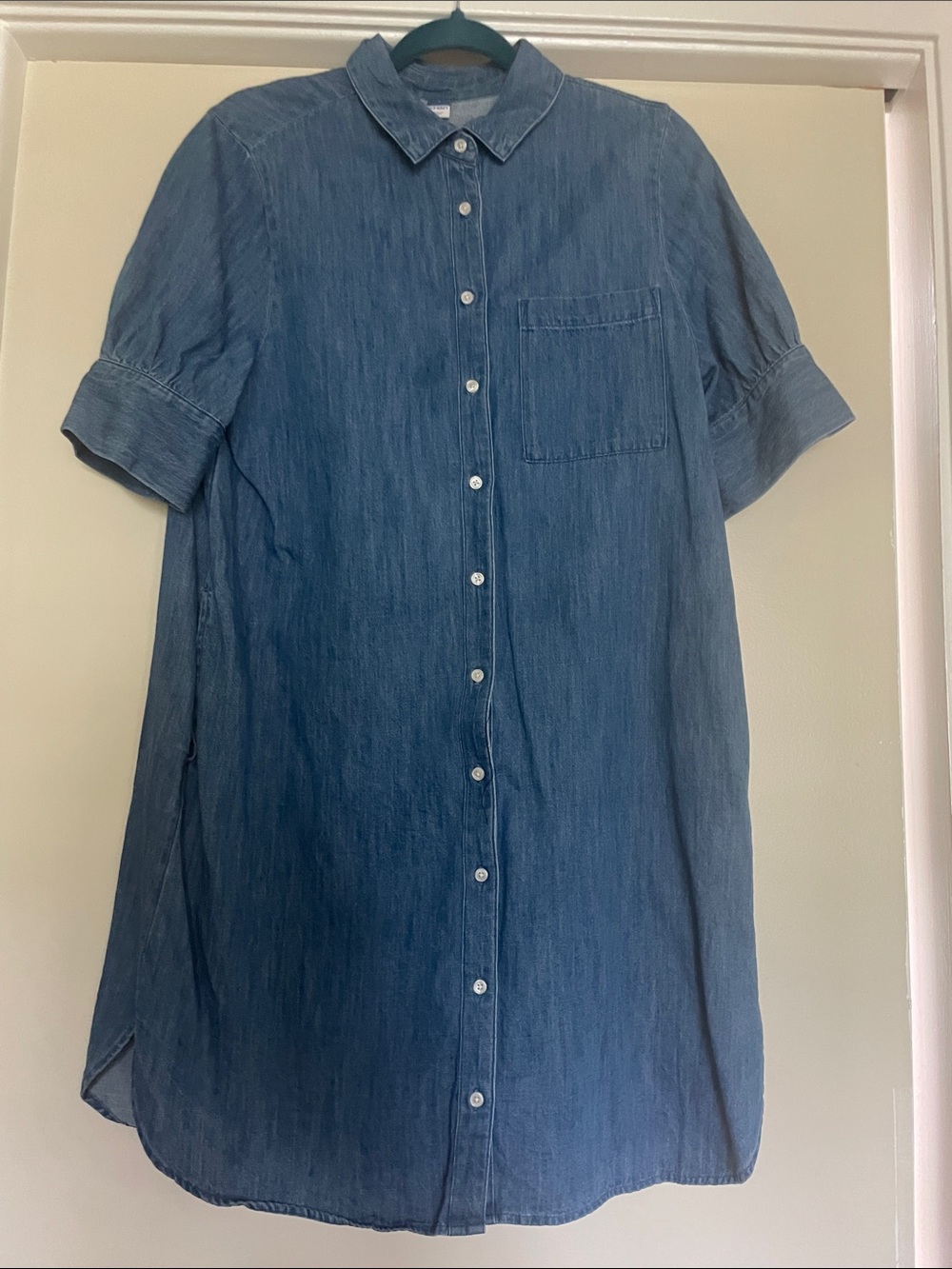 Old Navy denim midi dress